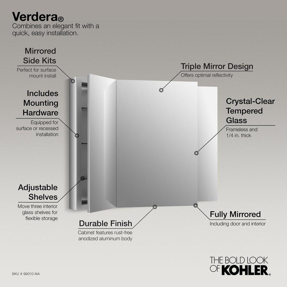 KOHLER Medicine Cabinet Aluminum 