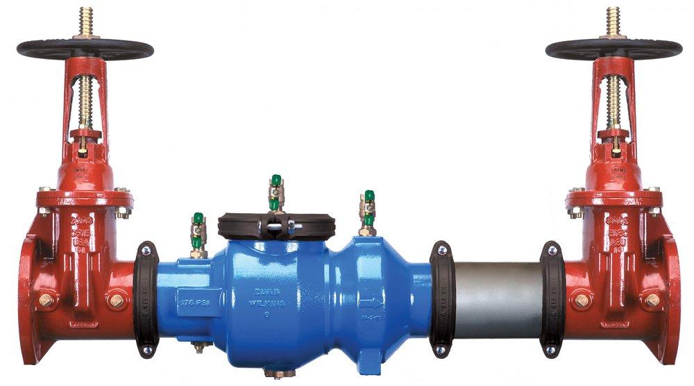 Zurn Wilkins Aged Galvanized Ductile Iron Flanged 350 psi Backflow Preventer 