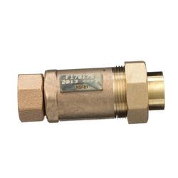 1 x 3/4 in. Cast Bronze Union Female Meter x Union FNPT 175 psi Backflow Preventer