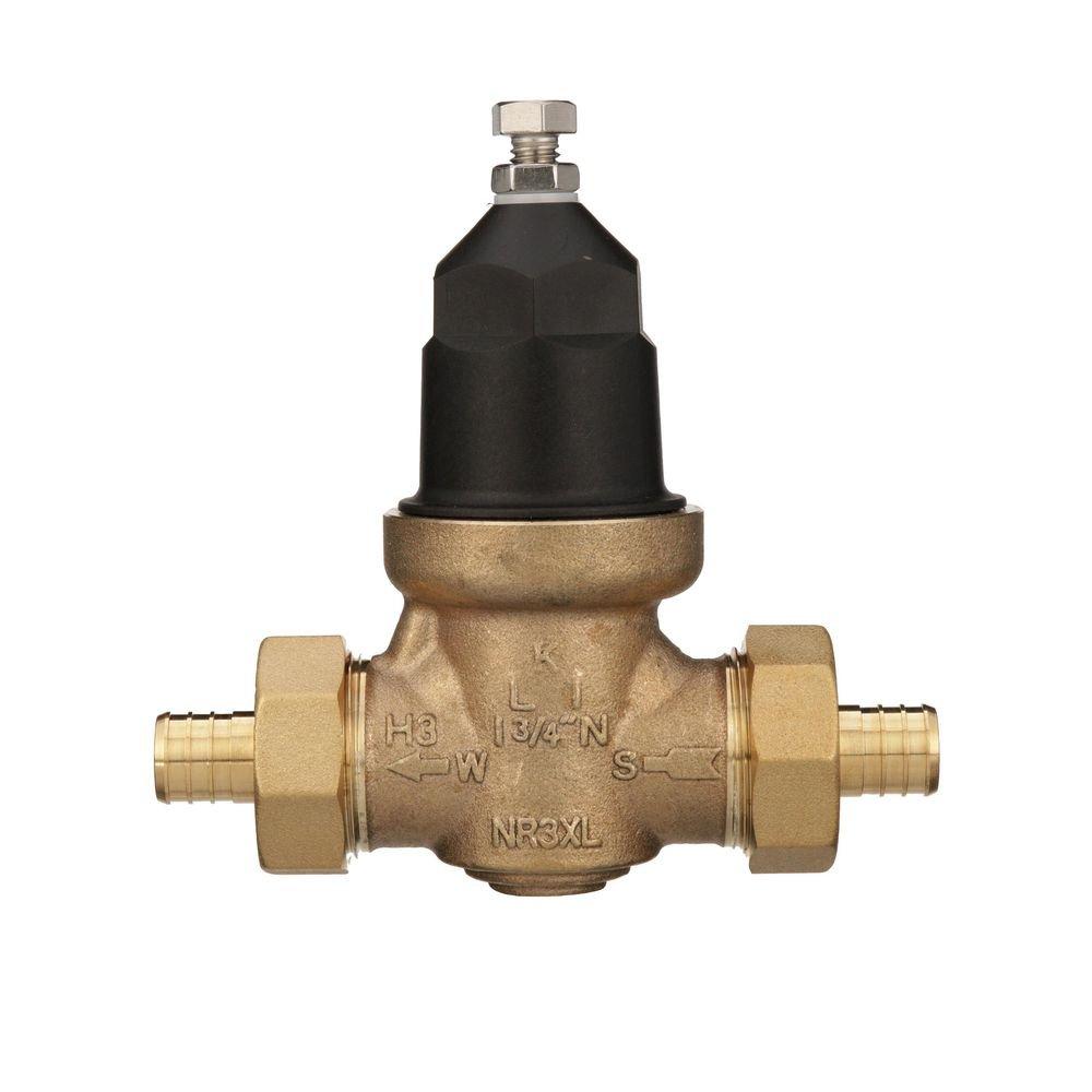 Zurn Wilkins 75# 400 psi Cast Bronze, Plastic and Buna-N Double Union FNPT x Male PEX Pressure Reducing Valve 