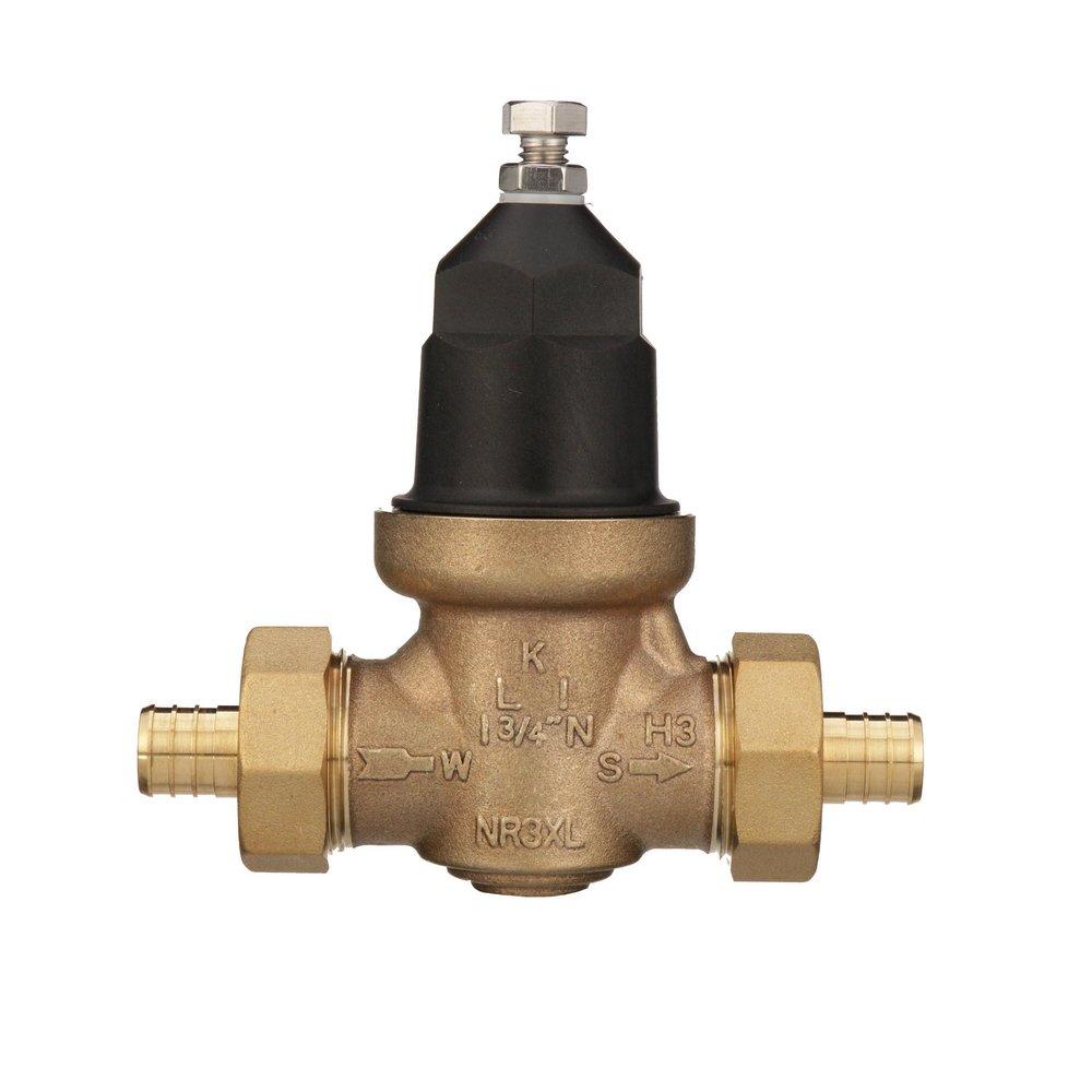 Zurn Wilkins 400 psi Cast Bronze Double Union FNPT x Male Barb PEX Pressure Reducing Valve 