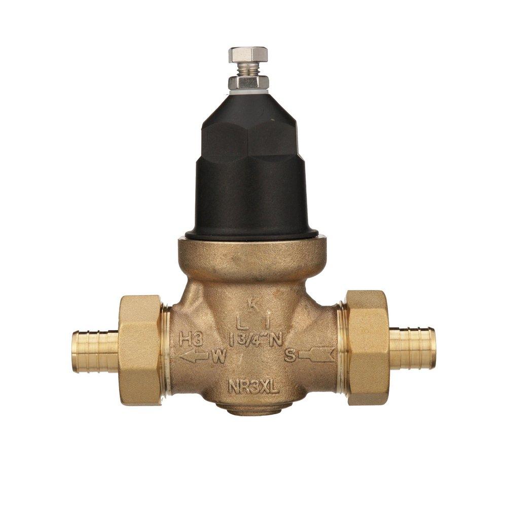 Zurn Wilkins 75# 400 psi Cast Bronze, Plastic and Buna-N Double Union FNPT x Male PEX Pressure Reducing Valve 