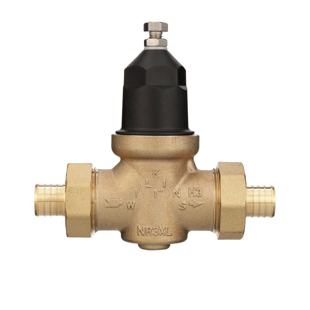 Zurn Wilkins 400 psi Cast Bronze Double Union FNPT x Male Barb PEX Pressure Reducing Valve 
