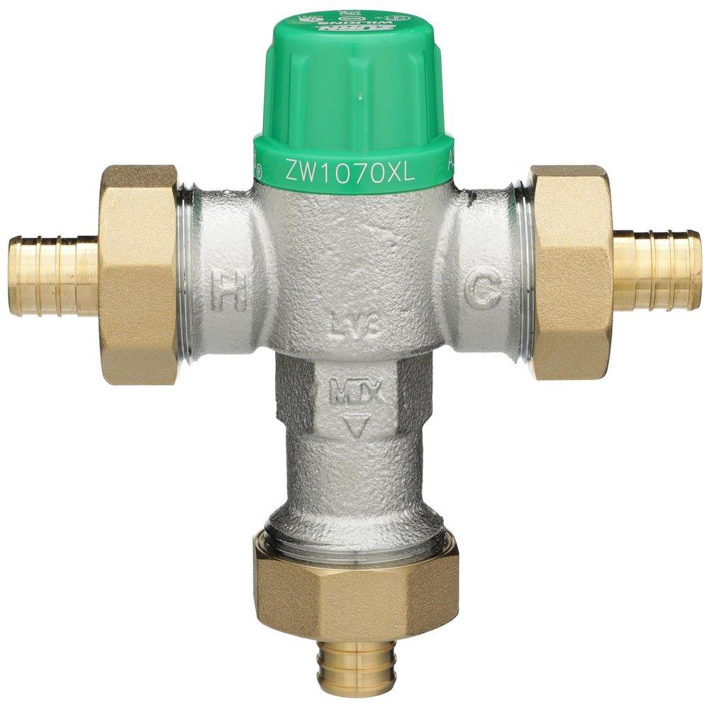 Zurn Wilkins Brushed Nickel Barbed Mixing Valve 