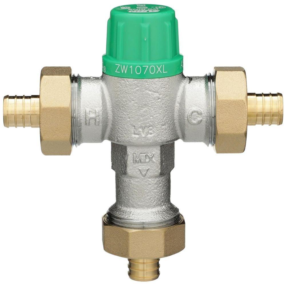 Zurn Wilkins Brushed Nickel Barbed Mixing Valve 