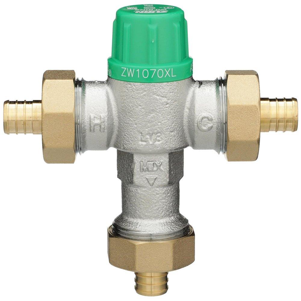 Zurn Wilkins Brushed Nickel Barbed Mixing Valve 