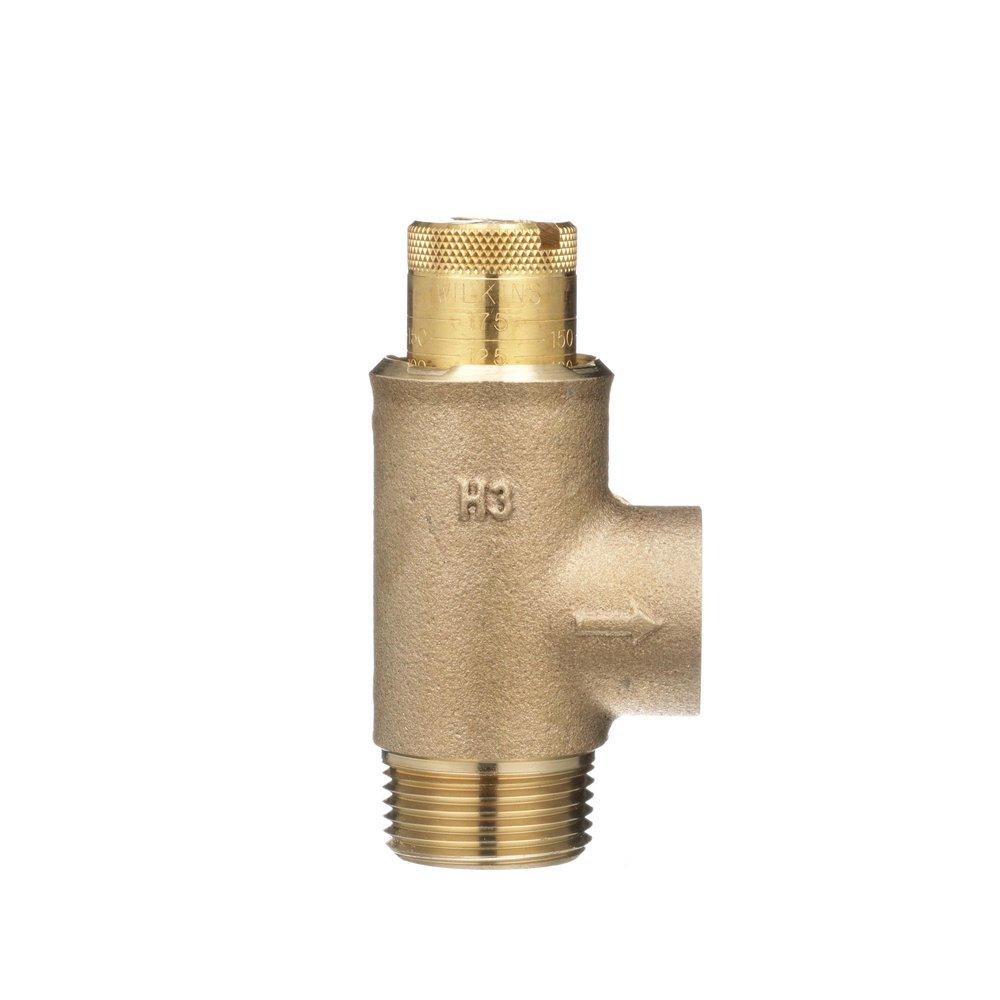 Zurn Wilkins Cast Bronze Brass and Cast Bronze MNPT x FNPT Pressure Relief Valve 