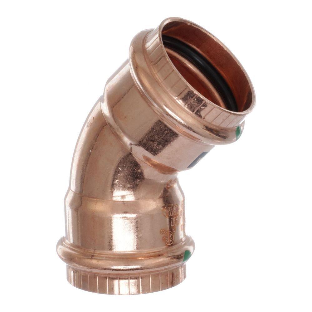 Viega Press Copper 45 Degree Elbow with EPDM Seal 