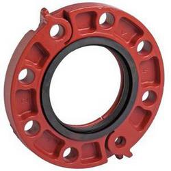 6 x 1 in. Flanged 250 psi Alkyd-Phenolic Primer Ductile Iron Coupling with Rubber Gasket