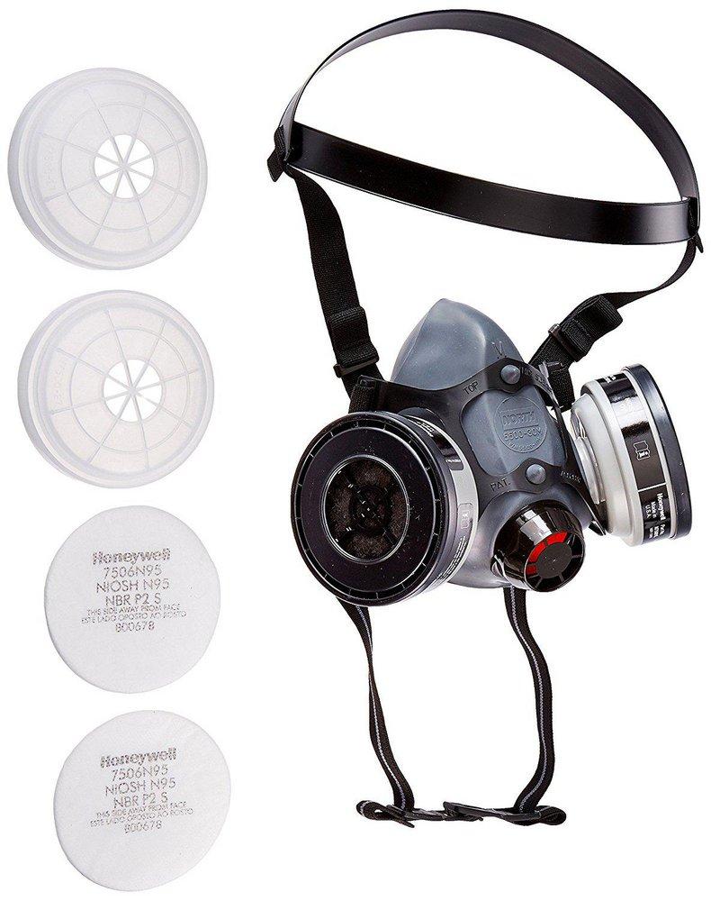 Honeywell Safety Products Black Half Mask Assembly Complete 