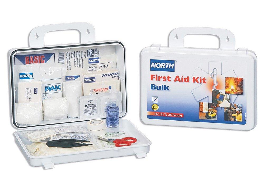 North Safety Products White 25-Person Bulk First Aid Kit 