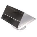 10 x 11 x 8 in. Wall Vent in Silver Aluminum