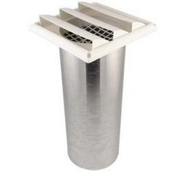 6 x 8 in. White Louvered Hood