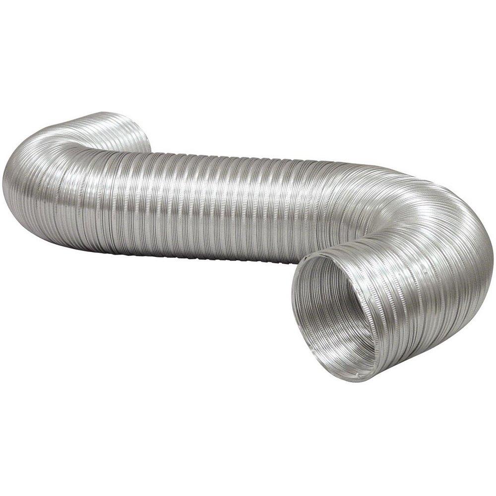 Deflecto Silver 8 ft. Silver Uninsulated Flexible Air Duct 