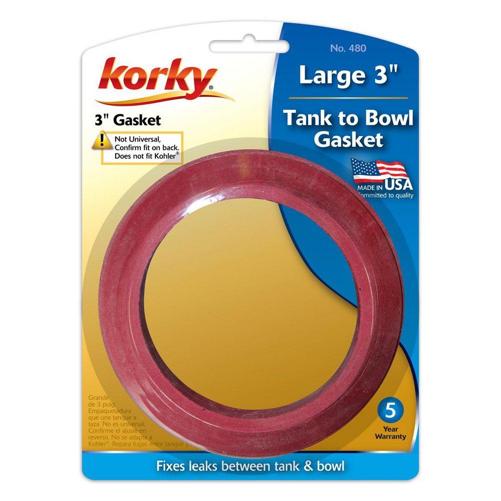 Korky Red Sponge Rubber Tank to Bowl Gasket 