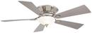 5-Blade Ceiling Fan with Halogen Light in Polished Nickel