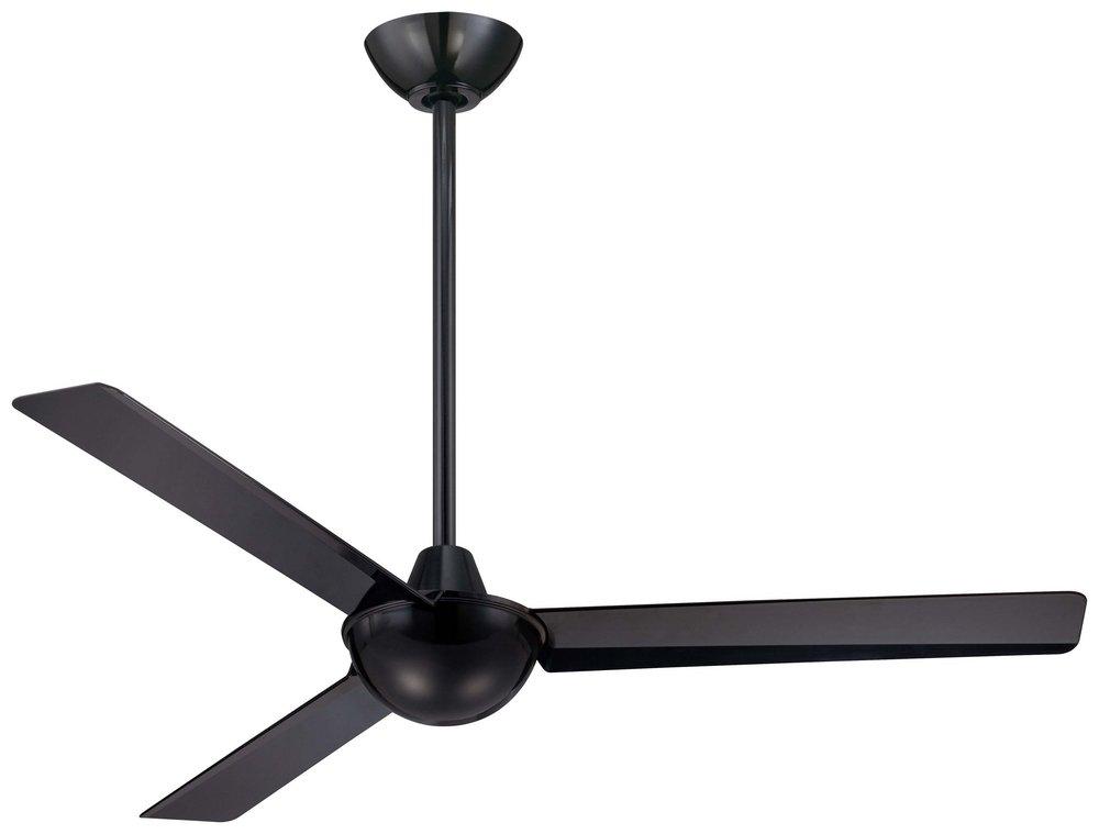 Minka Aire Black Iron 3-Blade Ceiling Fan 