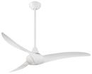 66.4W 3-Blade Ceiling Fan with 52 in. Blade Span in White