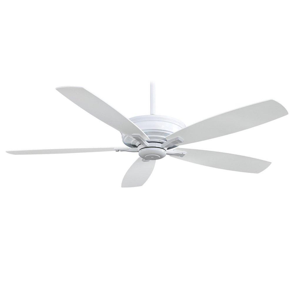 Minka Aire White 60 in. 5 Blade Indoor LED Ceiling Fan 