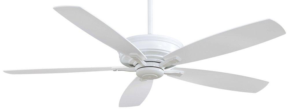 Minka Aire White 60 in. 5 Blade Indoor LED Ceiling Fan 