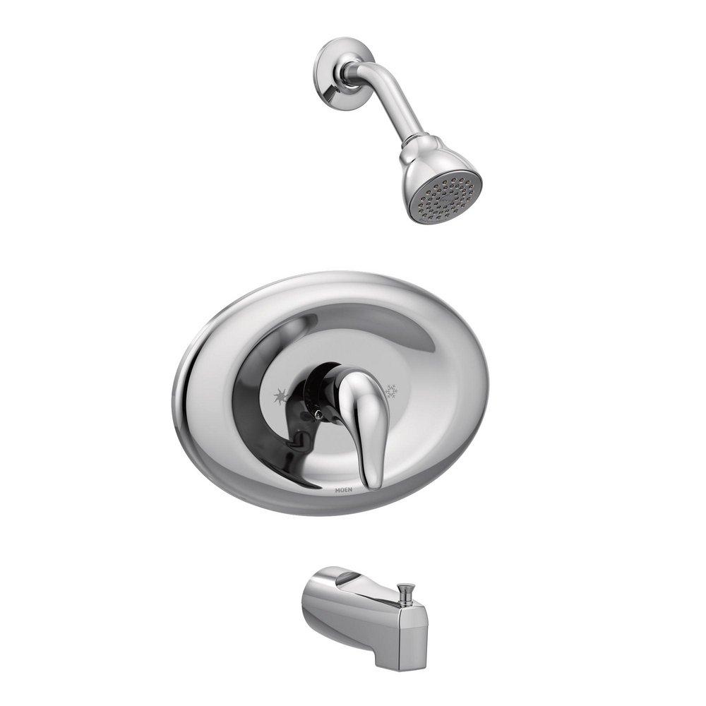 Moen Chrome Single Handle Single Function Bathtub & Shower Faucet 