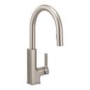 Moen Spot Resist&trade; Stainless Single Handle Pull Down Kitchen Faucet with Power Clean and Reflex Technology 