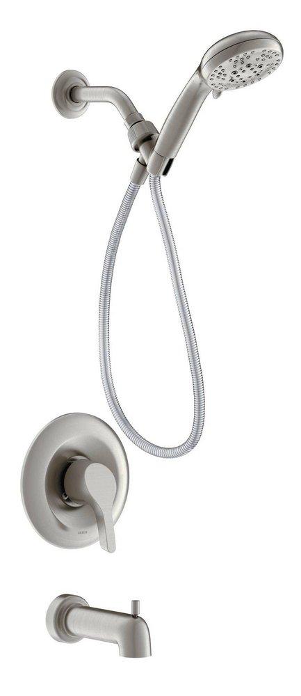 Moen Spot Resist&trade; Brushed Nickel Single Handle Bathtub & Shower Faucet 