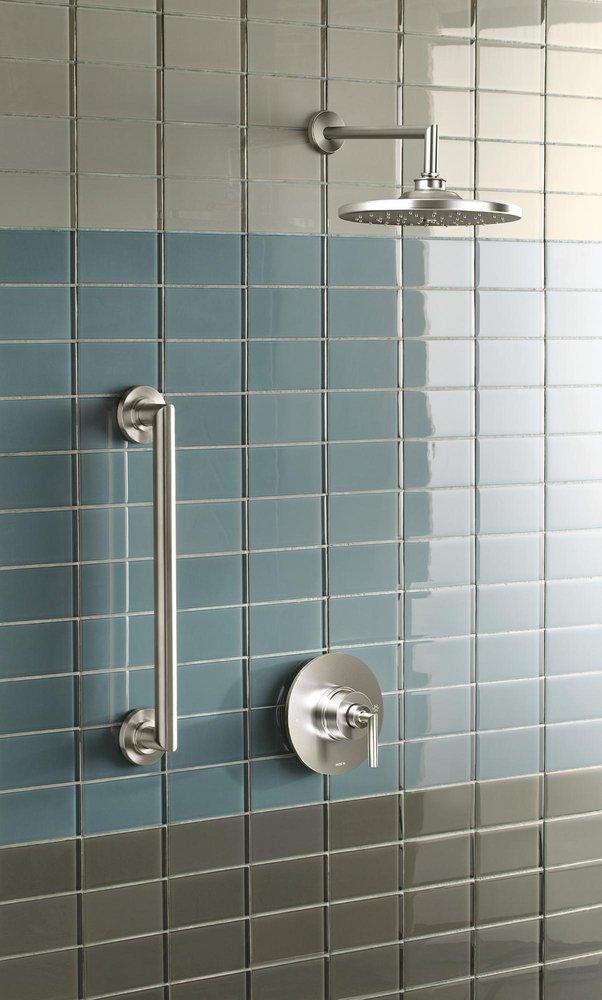 Moen Brushed Nickel 2.5 gpm Shower Trim Kit with Single Lever Handle 