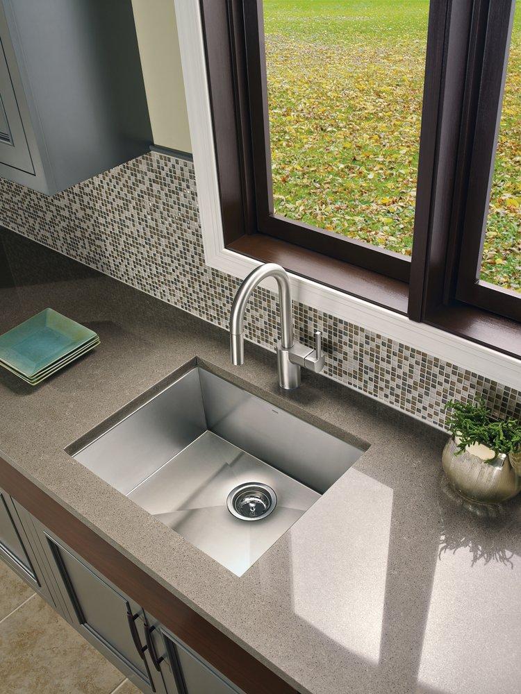 Moen Spot Resist Stainless Single Handle Lever Handle Bar Faucet 