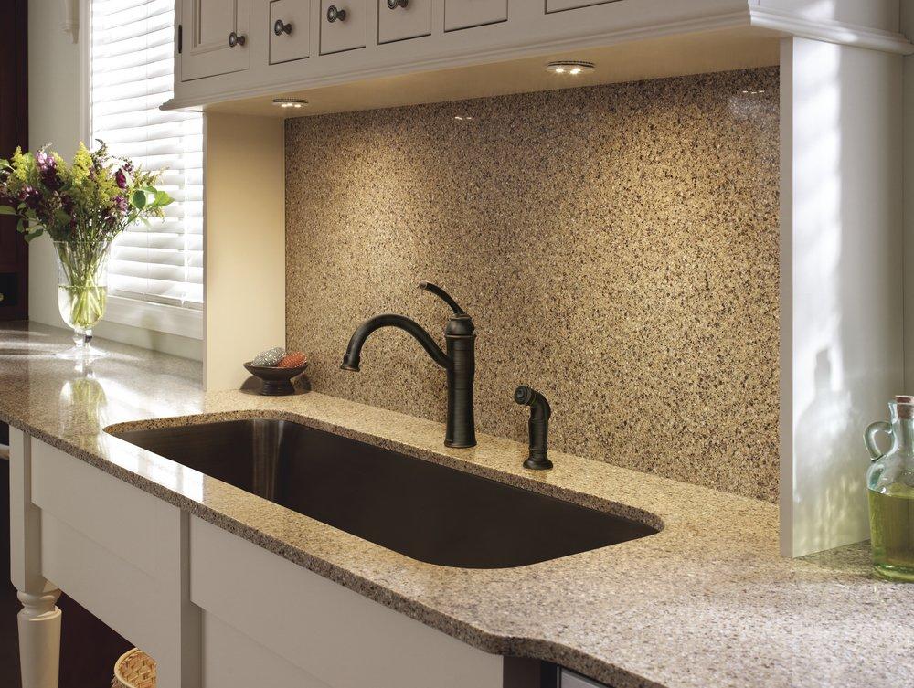 Moen Mediterranean Bronze Single Handle Kitchen Faucet 