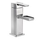 Single Handle Waterfall Monoblock Bathroom Sink Faucet in Polished Chrome