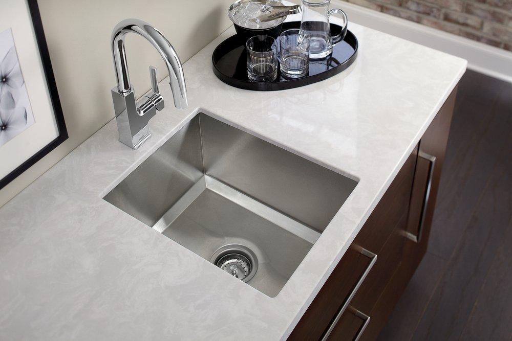 Moen Brushed 16 x 20 in. Undermount Stainless Steel Bar Sink 