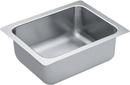 16 x 20 in. No Hole Stainless Steel Single Bowl Undermount Kitchen Sink in Brushed Stainless Steel