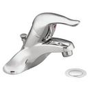 Single Handle Centerset Bathroom Sink Faucet with Metal Waste Assembly in Brushed Nickel