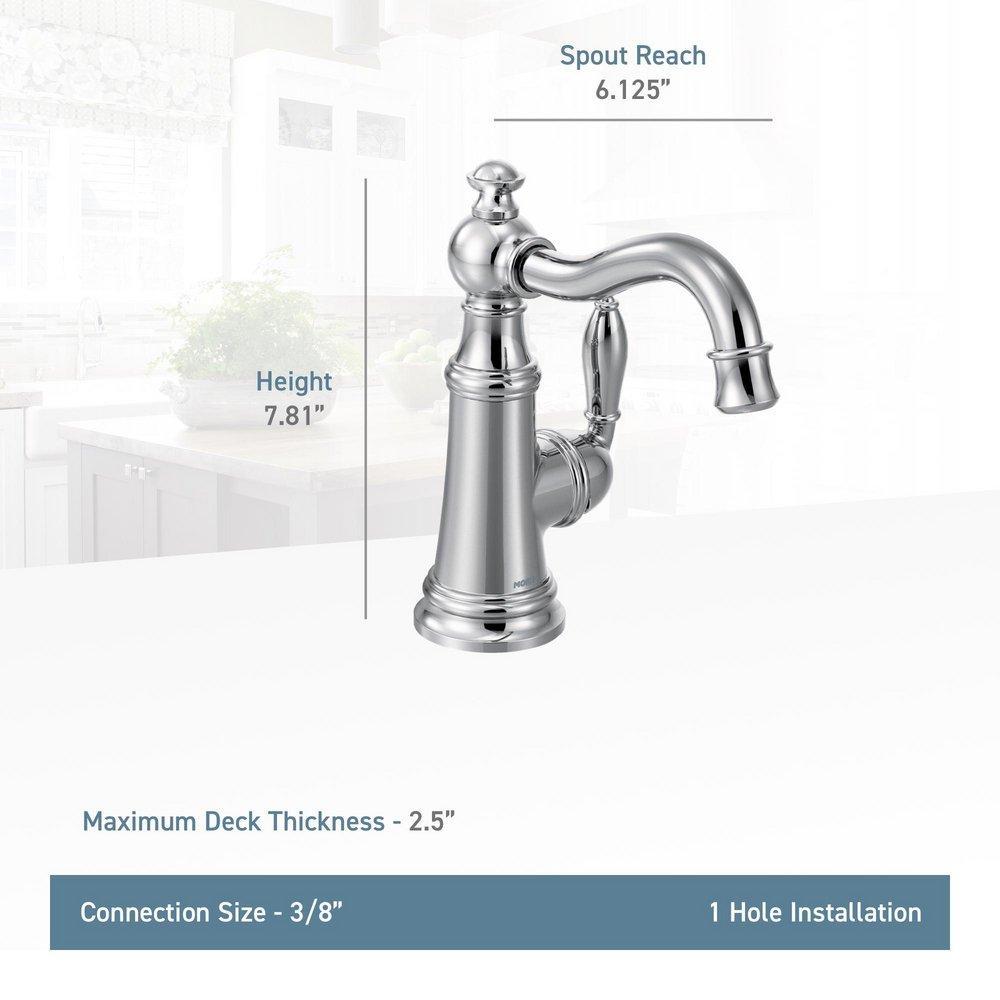 Moen Spot Resist Stainless Single Lever Handle Bar Faucet 