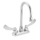 1.5 gpm Double Lever Handle Bar Faucet in Polished Chrome