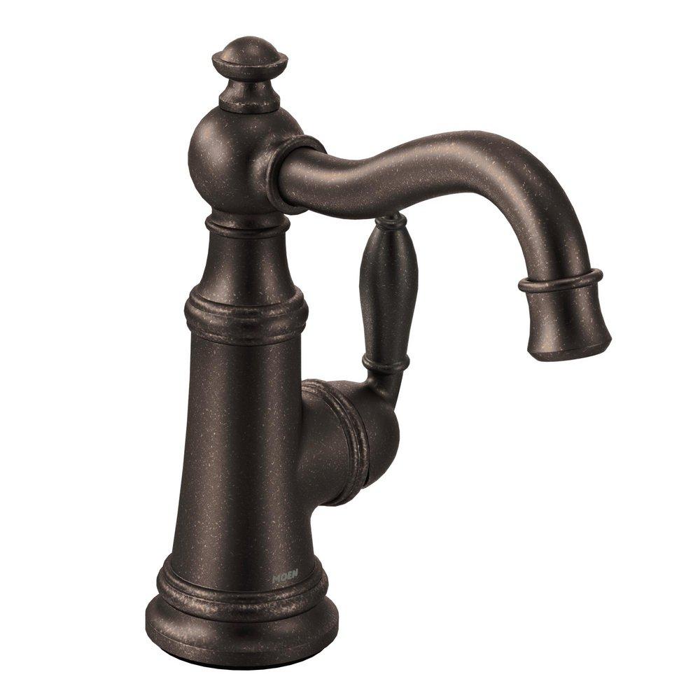 Moen Oil Rubbed Bronze Single Lever Handle Bar Faucet 