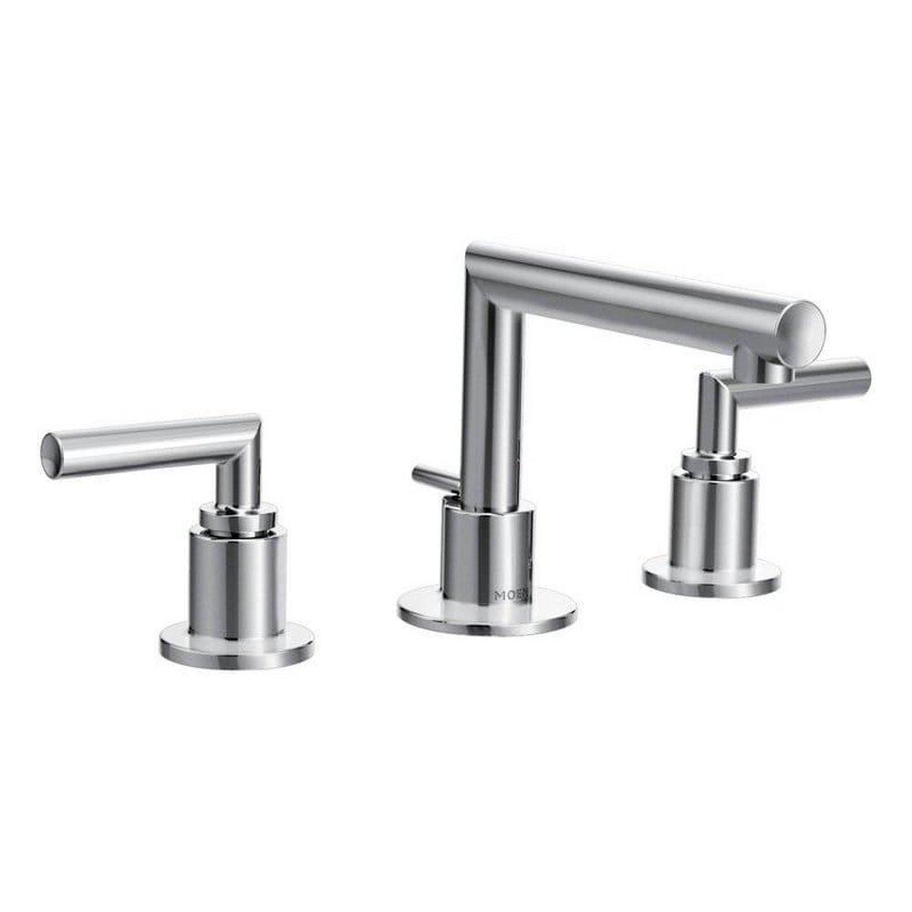 Moen Chrome Two Handle Widespread Bathroom Sink Faucet 