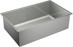 32 in. Undermount Stainless Steel Single Bowl Kitchen Sink in Brushed Stainless Steel