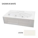72 x 42 in. Acrylic Rectangle Skirted Whirlpool Bathtub with Left Drain and J2 Basic Control in Oyster
