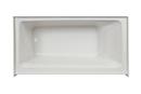 60 x 30 in. Acrylic Rectangle Skirted Bathtub with Left Drain in Oyster