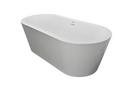 JACUZZI&reg; White 60 x 60 in. 6-Jet Acrylic Corner Drop-In Whirlpool Bathtub with Center Drain and Manual On or Off 