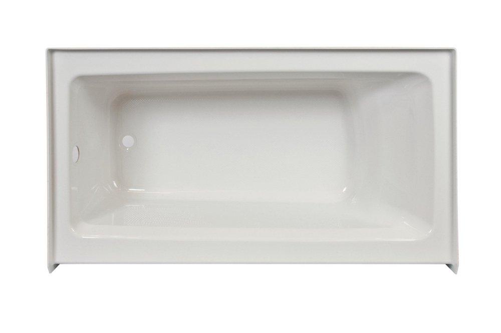 JACUZZI&reg; Oyster 60 x 32 in. Acrylic Rectangle Skirted Bathtub with Left Drain 