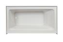 60 x 32 in. Acrylic Rectangle Skirted Bathtub with Left Drain in Oyster