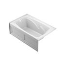 JACUZZI&reg; White 60 x 32 in. Whirlpool Drop-In Bathtub with End Drain 