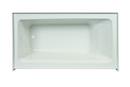 60 x 32 in. Acrylic Rectangle Skirted Bathtub with Left Drain in Oyster