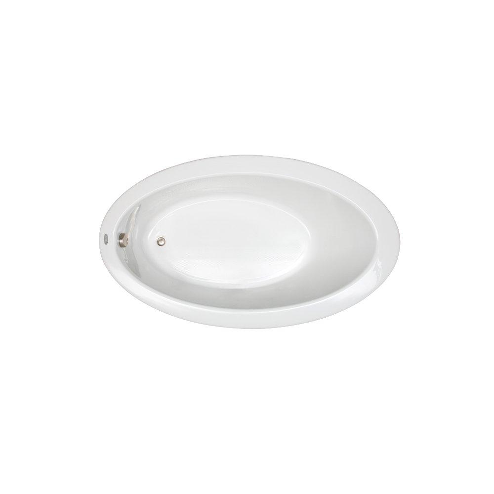 JACUZZI® White 66 x 38 in. Soaker Drop-In Bathtub with End Drain 