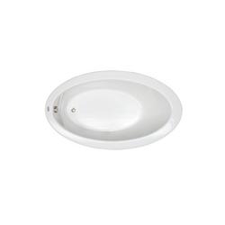 66 x 38 in. Soaker Drop-In Bathtub with End Drain in White