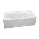 60 x 36 in. Acrylic Rectangle Skirted Whirlpool Bathtub with Right Drain and J2 Basic Control in White