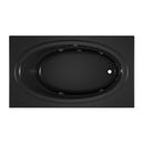 72 x 42 in. Acrylic Rectangle Skirted Whirlpool Bathtub with Right Drain and J2 Basic Control in Black
